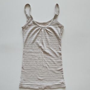 Banana Republic Cream Striped Camisole